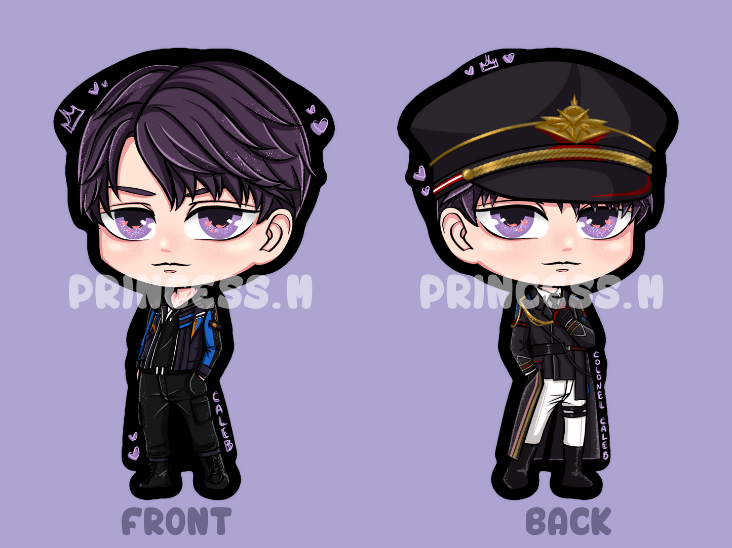 Caleb - Porte-clé double face