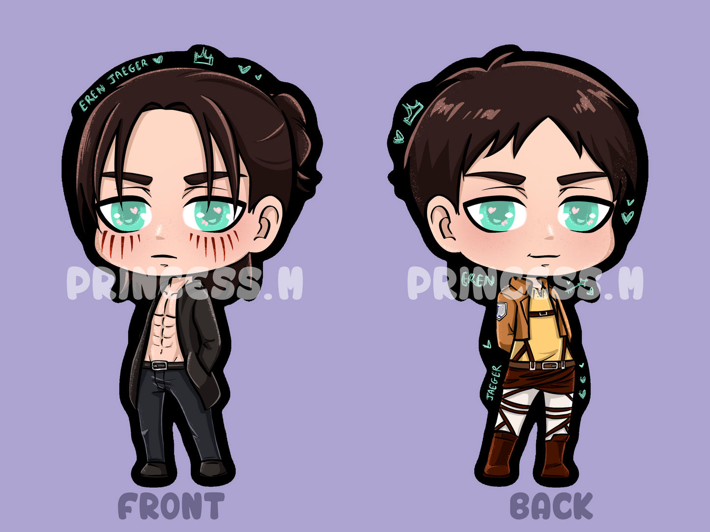 Eren - Porte-clé double face