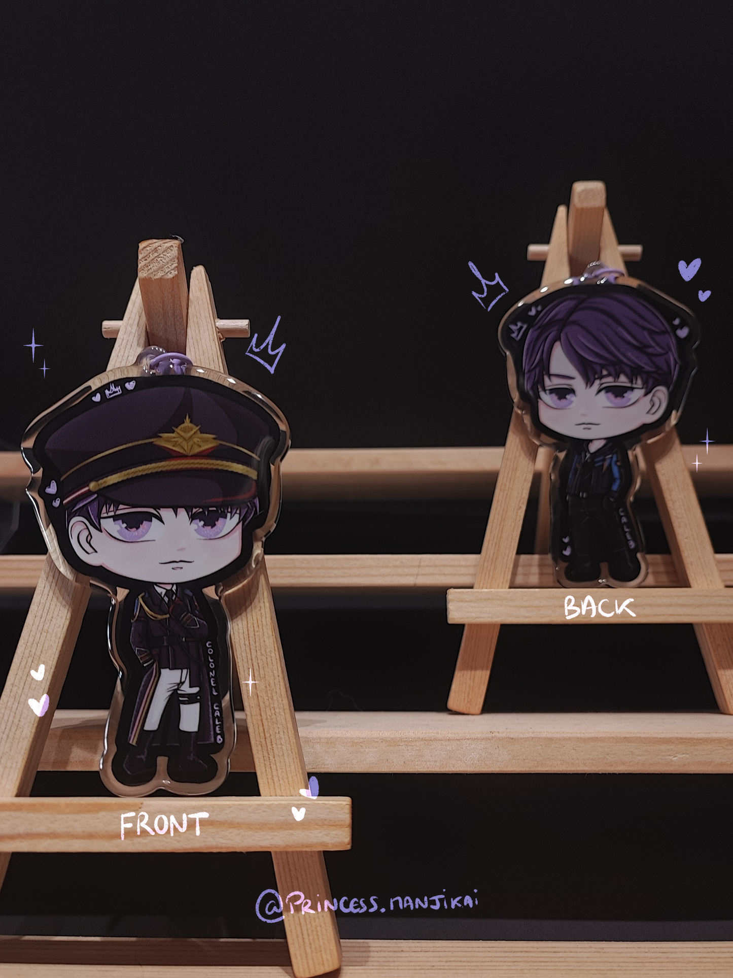 Caleb - Porte-clé double face