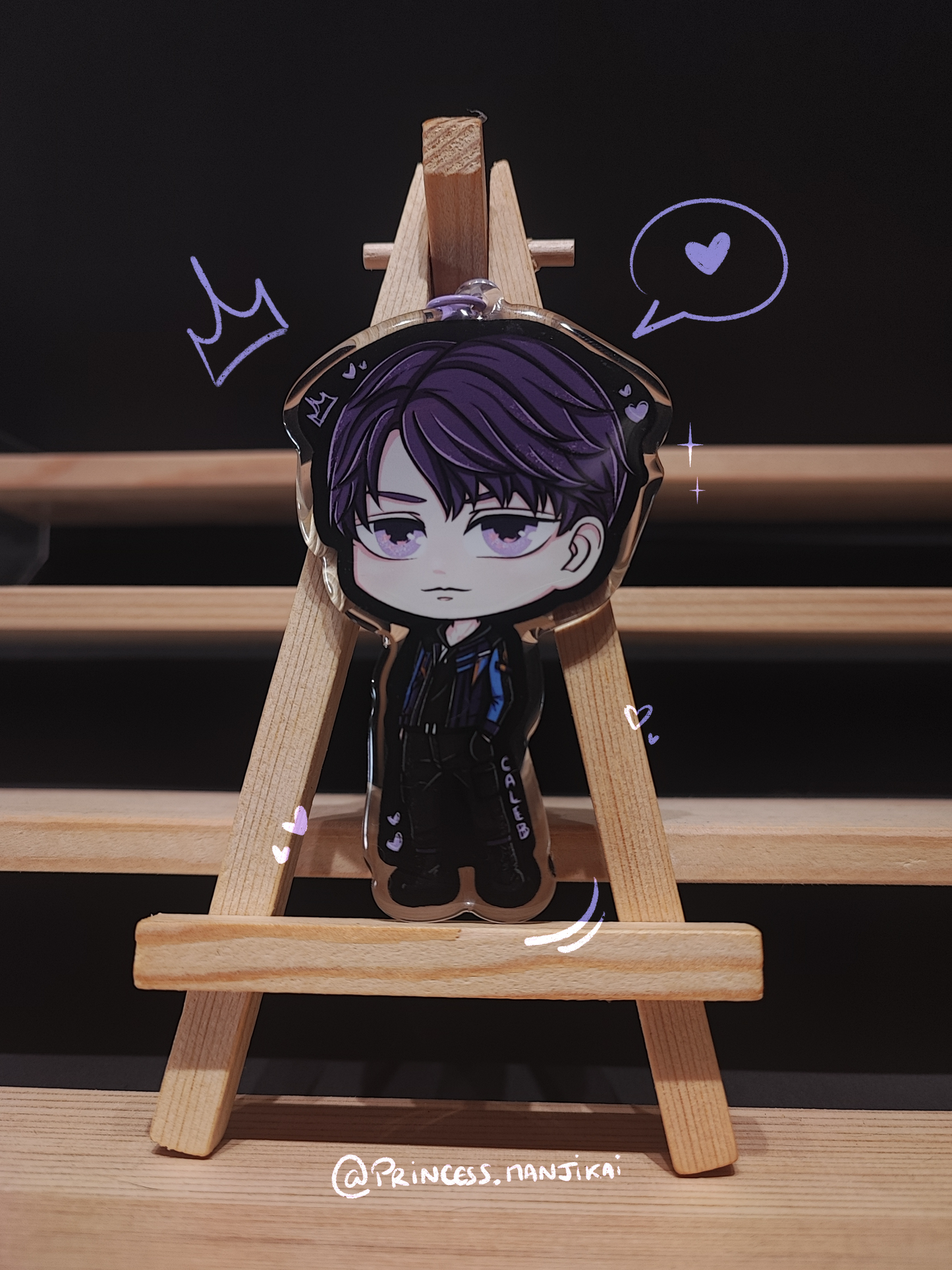 Caleb - Porte-clé double face